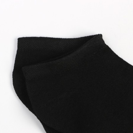 Male socks shortened, black color, size 25-2