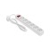 Extension cord Standard 6 nests, 1.5m, 3x1.0mm², s/s, with a switch, white rexant