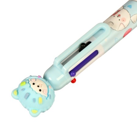 Ballpoint handle "Bear" 6-color, 0.5 mm, mix (barcode on a piece)-3