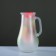 Set for juice with a tray "Zhostovo" Art painting, 6 glasses 1250/200 ml, white ma