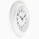 Watching clock, interior "classics", silent, D-40 cm, white