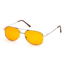 Antifara glasses, gold / equipment: cover and napkin