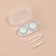 Set for contact lenses, in case, 3 objects, transparent color/mix