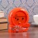 Clock - HELP BAST BASTBOL, discrete move, di -8 cm dial, 14 x 12 cm, aa