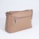 Bag Cross-Bodi with a zipper, dark beige color