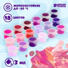 A set of acrylic paints 