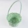 Wicker basket 19x9/32 cm, light green, bamboo