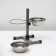 Stand with bowls, 2 x 500 ml, height 30 cm, collapsible, green