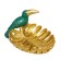 Blub-Bludgod "Parrot", 210 × 170 × 125 mm, gold / green color