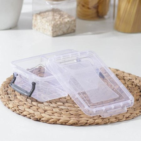 Rectangular lunch box, 2 compartments, 21.5 × 14 × 7 cm-1