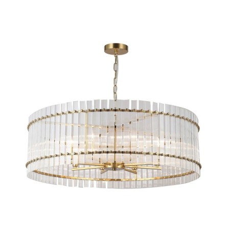 Crystal chandelier Gerhort G22033/8GD+CL, 8x60W, E14, 65x81x81 cm, gold color