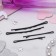 Invisibility for hair "Assorted" (set 60 pcs - 4.5 cm, 15 pcs - 6.5 cm) black