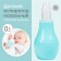 Children's nasal aspirator, with a cap, turquoise color