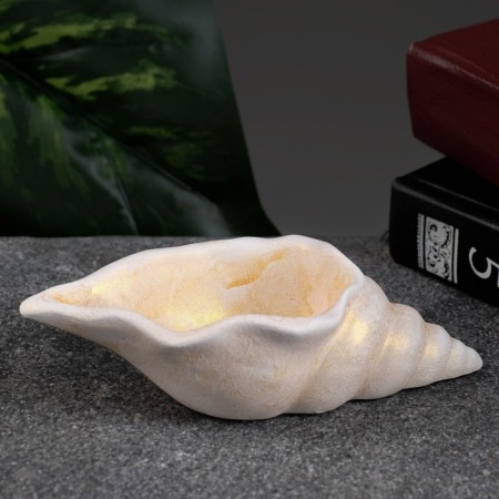 Figure pot "Shell" gilding, 13x6x3cm-1