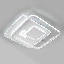 Ceiling EUROSVET CAROLINE 90255/1, LED, 144 W, 3300/4200/6500K, 7056LM, 500x500x50 mm, remote control, color white