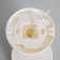 Rum Lamp GU10 10W white-gold 8x18x14 cm