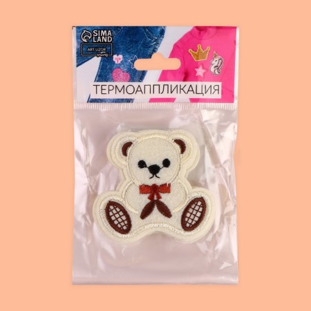 Thermal appliance "Bear with a bow", 5.5 × 6 cm, beige color-4