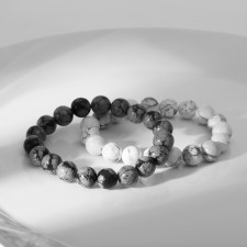 Set of bracelets Shar No. 10 “Caholong and Obsidian”