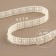 Pearls on threads, flat, 10 mm, 9 ± 1 m, milk color