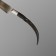 Knife Pchak Sharkhon - Chirchik, Saigak curved, Garda tin engraving. ShH-15 (11-12 cm)