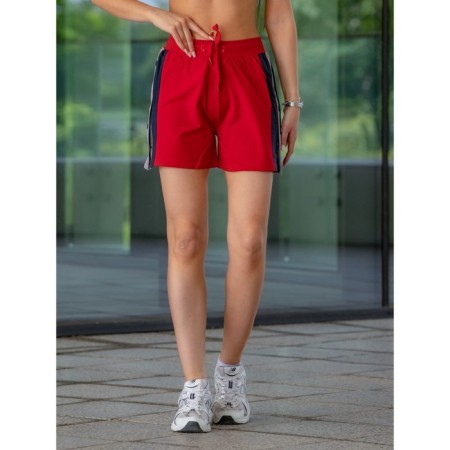 Women's shorts ise, size 44 cm, red color-1