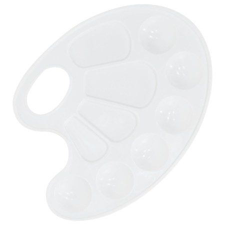 Oval palette 205x155 mm "Kalyaka-Malyak", plastic, 10 cells-1