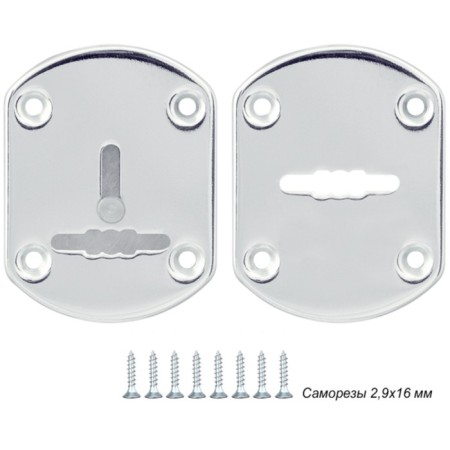 Decorative punch Punto ESC021-SS, on a leaf lock, 2 pcs.
