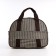 Road bag with lightning, external pocket, long belt, beige/brown color