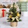 Christmas tree decor "Flowers" 20 cm, gold