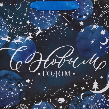 Laminated horizontal "Magic Night", m 30 x 26 x 9 cm, New Year-4