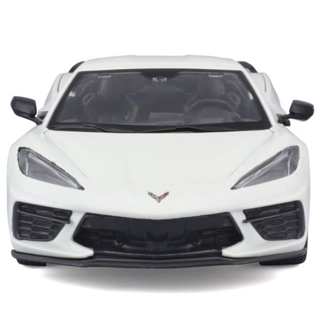 MASTO DIE-CAST 2020 Chevrolet Corvette Stingray Coupe Z51, 1:24, White color-7