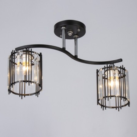 Astril chandelier 2he27 40W Black 45.5x12.5x28.5cm Bayerlux-1