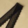 Elastic lace, 25 mm × 9 ± 0.5 m, black color