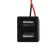 2 USB connector with a wire 10 cm, 2 pin, 2.1 a, 5 V, black