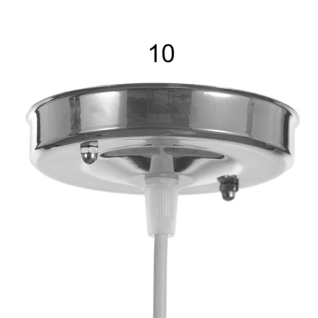Lamp Bayerlux "Amato" 1x40W E27 chrome 18x18x70cm-5