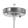 Lamp Bayerlux "Amato" 1x40W E27 chrome 18x18x70cm