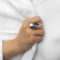 Ring Metal "Trend" Obval is large, gloss, color silver, size 17