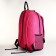 Youth backpack on a zipper, 3 pockets, pink color