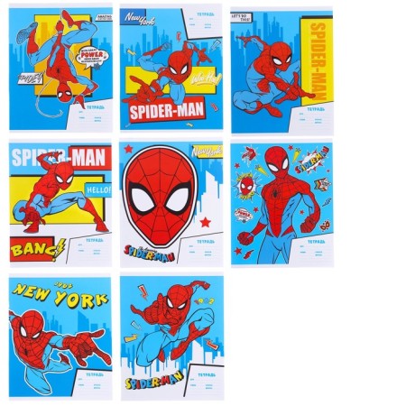 A set of first grader in the folder, spider-man, 40 items-66