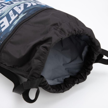 Back for shoes, Sacvoyage, a lace department, external pocket, black color-2
