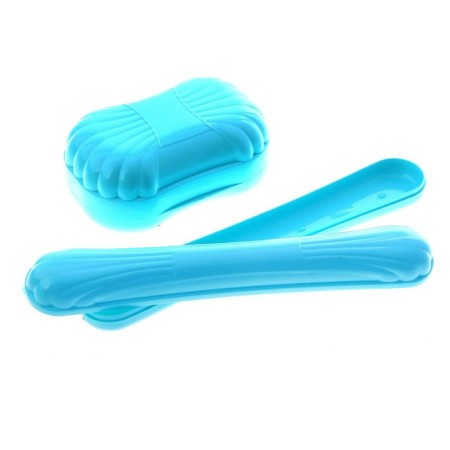 Set "Road", 2 items: soap dish, case for a toothbrush, color mix-1