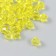 Plastic beads "Crystal polyhedron. Lemon" transparent set 20 g 1x1x1 cm