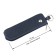 Key of zipper, length 17 cm, ring, blue color