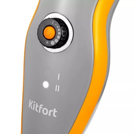 Steam mop KitFort KT-1047, 1500 W, 370 ml, cord 8 m, gray-orange-2