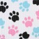 Rug for a bowl “dark paws”, 52x38x0.3cm