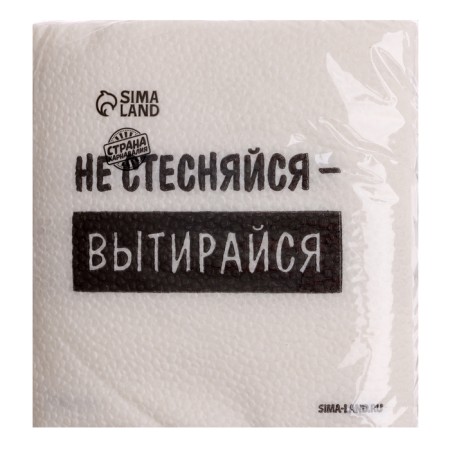 Salphers single-layer paper "Don’t be shy-out," 24x24 cm, set of 20 pcs.-2