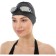 Bradex swimming cap, silicone, black