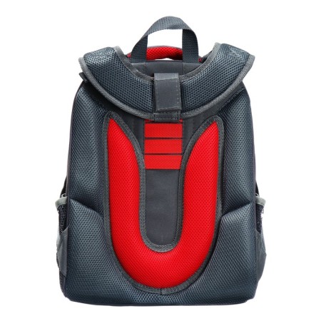 School backpack 38 x 30 x 16 cm, ergonomic back, Stavia "Hard", gray-5