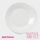 Porcelain porcelain plate with a thickened edge of the White Label, D = 15 cm, white color