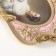 Photo frame Polystone 10x15 cm "Venus" pink with gold 15.5x25 cm
